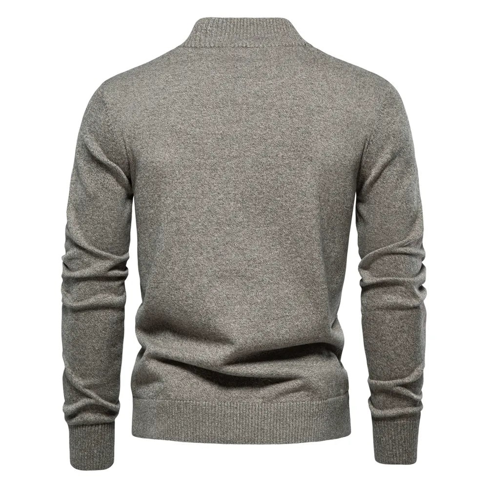 High Quality Business Casual Solid Color Cardigan