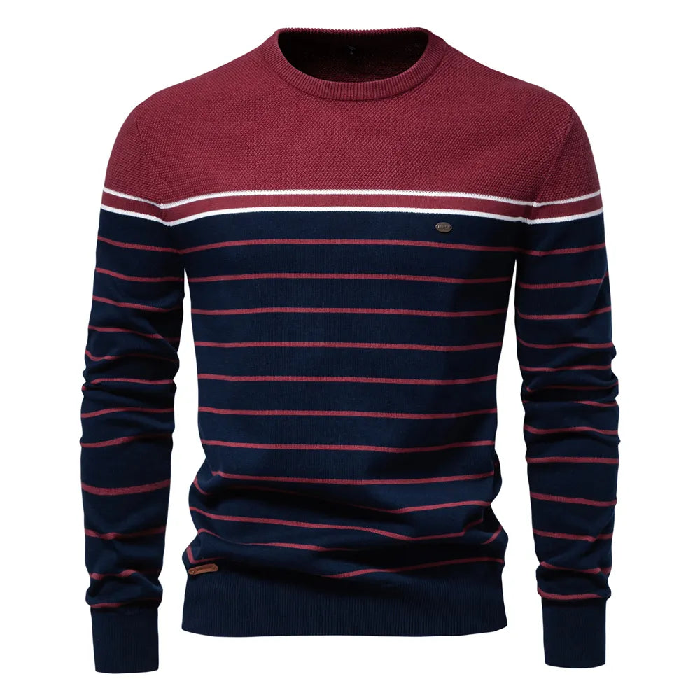 High Quality Striped Knitted Sweater