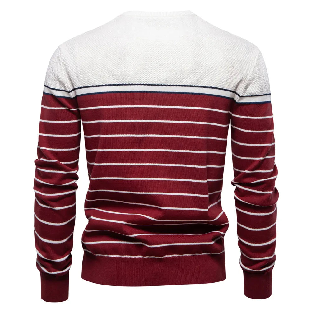 High Quality Striped Knitted Sweater
