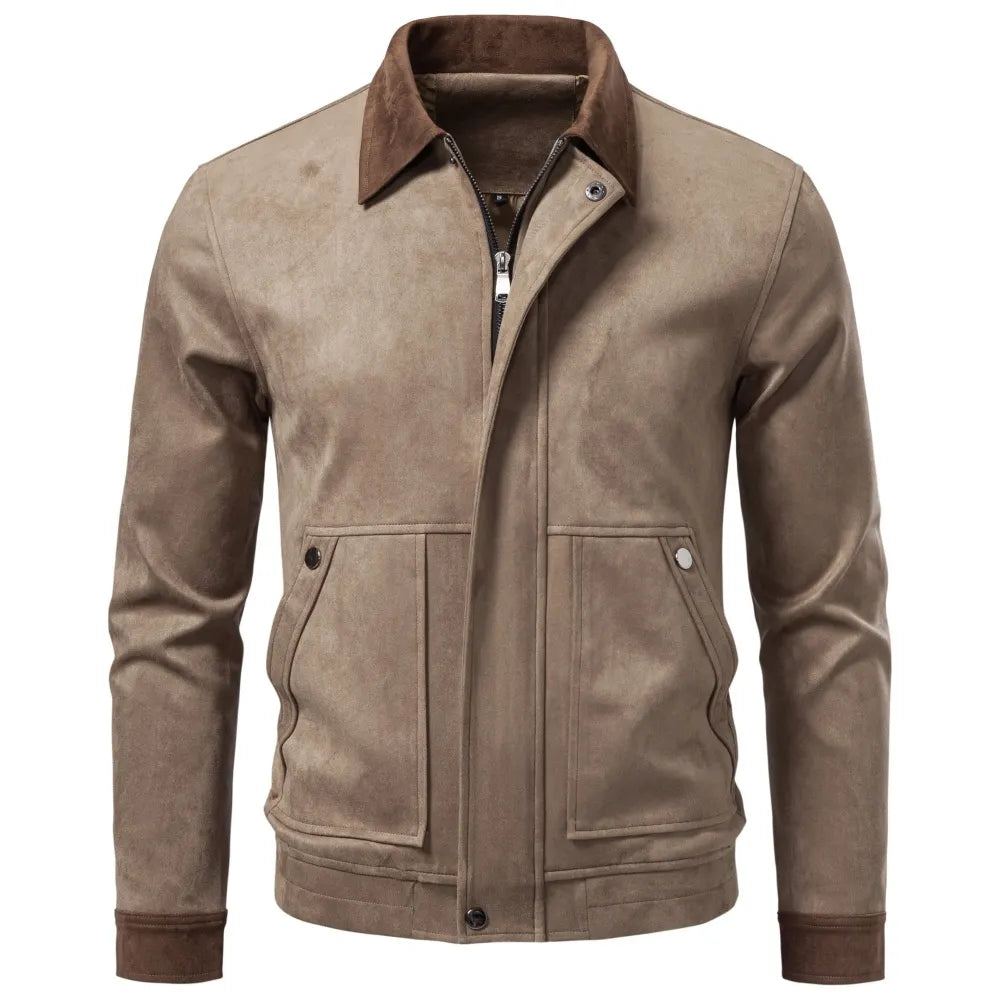 Men's Retro Suede Business Jacket