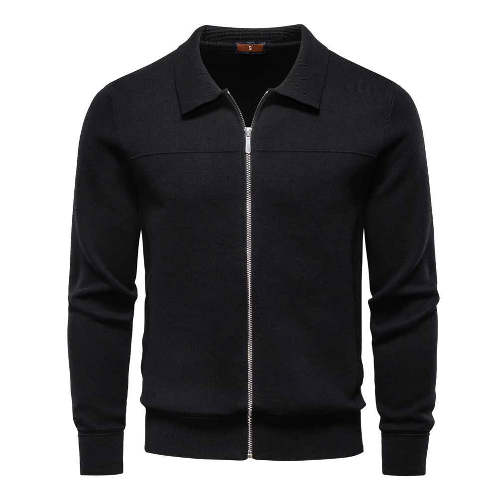 Men's Pure Cotton Luxury Casual Zip-Up Cardigan