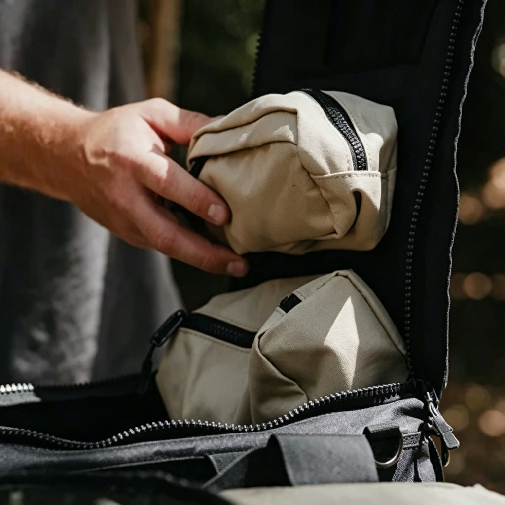 Large Multi-Compartment Outdoor Duffle Bag with Shoe Storage for Camping & Travel