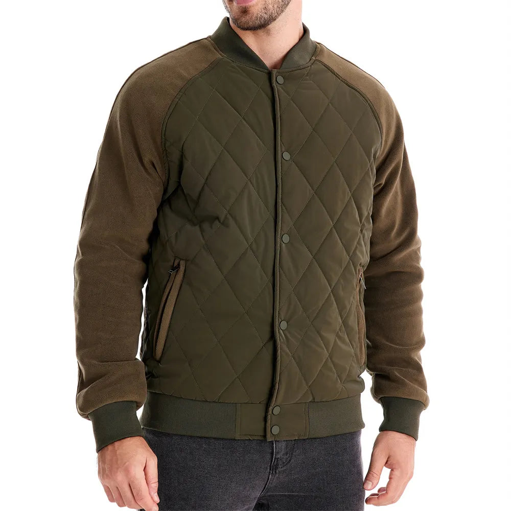 Men's Fleece & Cotton Padded Casual Jacket