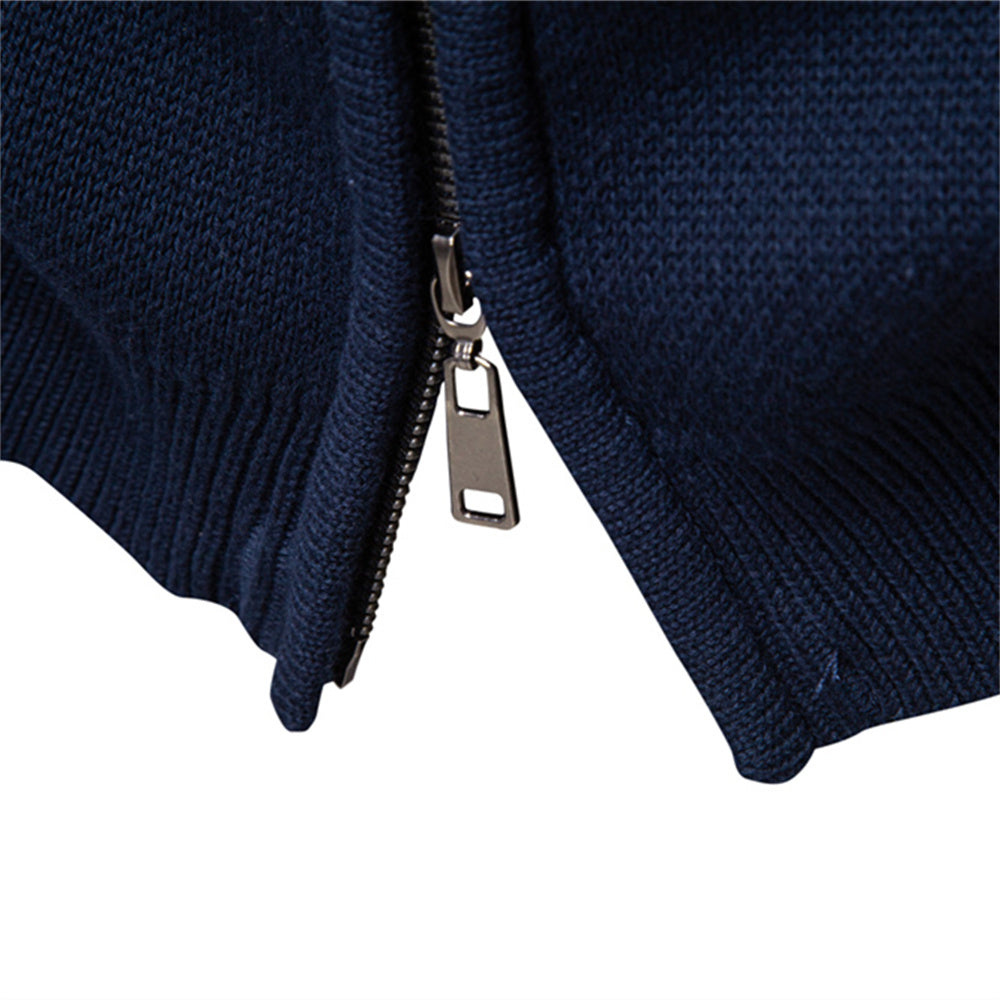 Men's Vintage Thickened Cotton Printed Cardigan