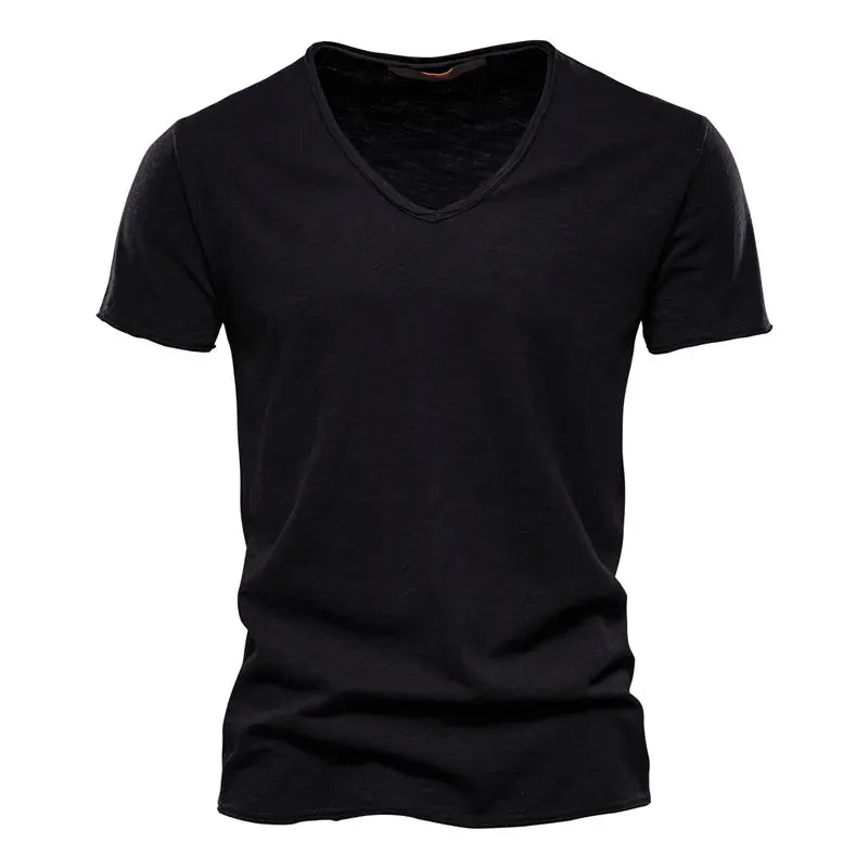 Men's Pure Cotton Casual Short Sleeve T-Shirt