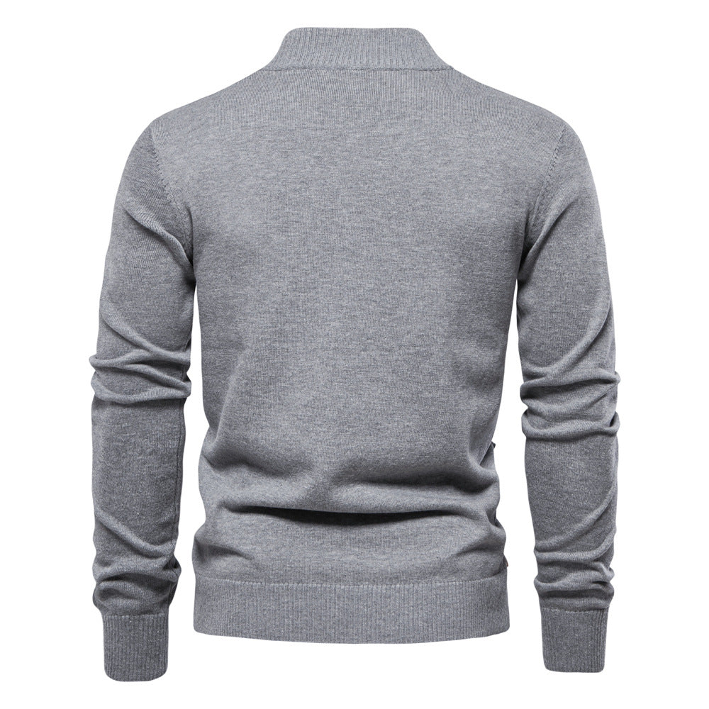 High Quality Business Casual Solid Color Cardigan