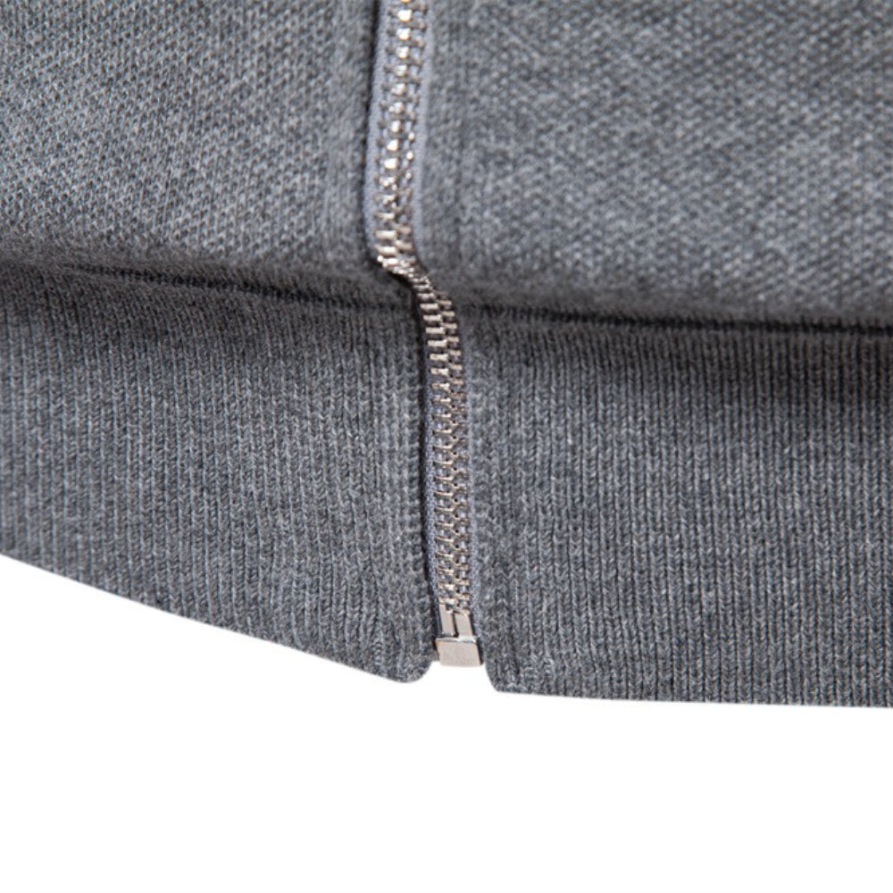Men's Pure Cotton Luxury Casual Zip-Up Cardigan