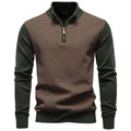Men's Striped Luxury Cotton Knit Sweater