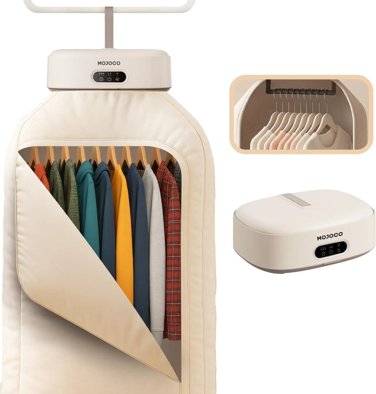 MOJOCO Portable Garment Dryer, Mini Hanging Clothes Dryer for Apartment, Dorm & RV, Comes with Drying Bag, Quick & Easy to Use