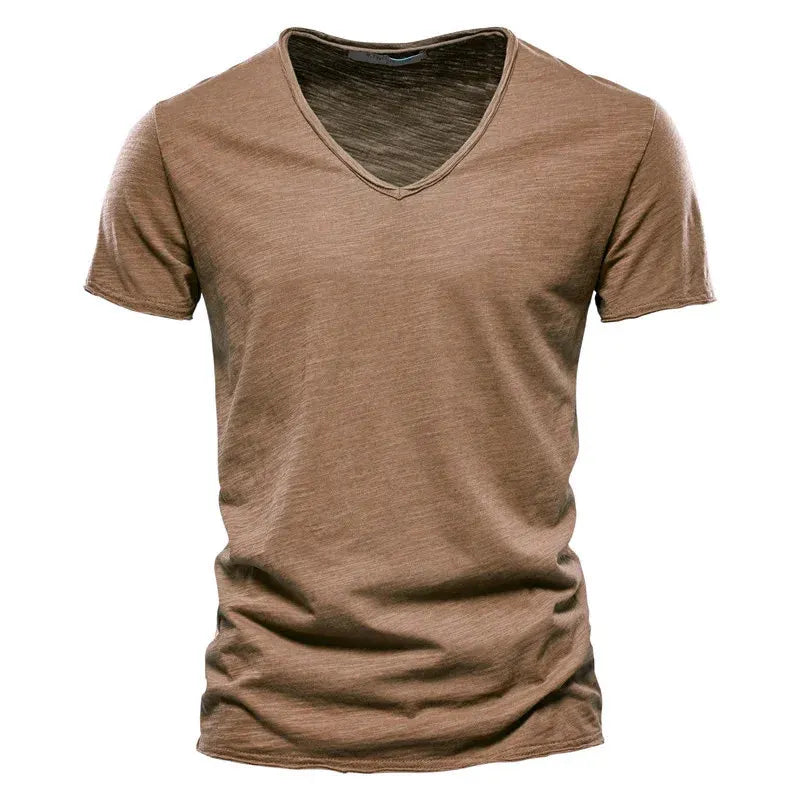 Men's Pure Cotton Casual Short Sleeve T-Shirt