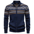 Men's Vintage Thickened Cotton Printed Cardigan