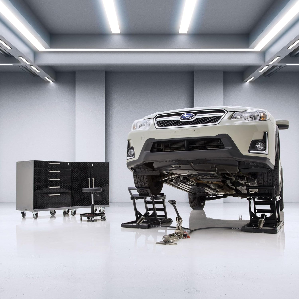 Capacity Hydraulic Underbody Access Car Lift with Ramp（🛒Special Sale—Free Shipping）