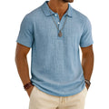 Men's Slub Cotton‑Linen Casual Polo Shirt | Buy One Get One Free, Today Only