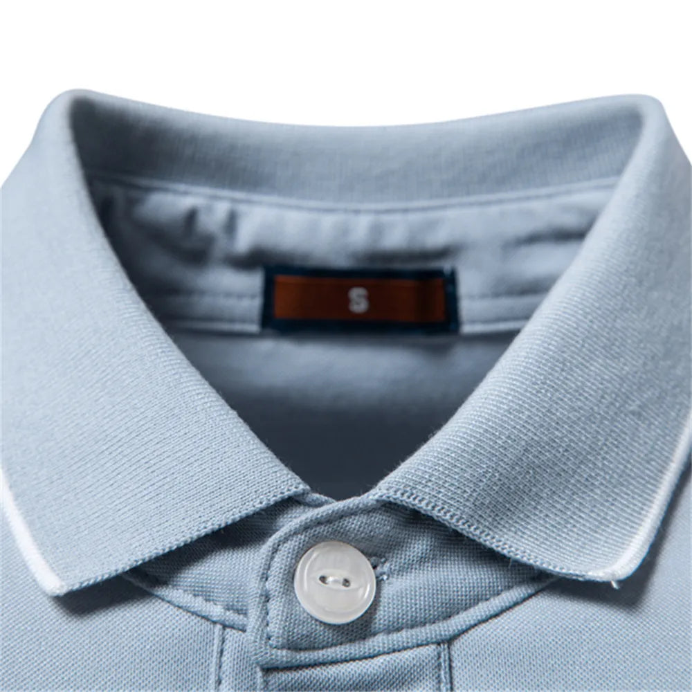 Men's Summer Lightweight Tencel Polo Shirt