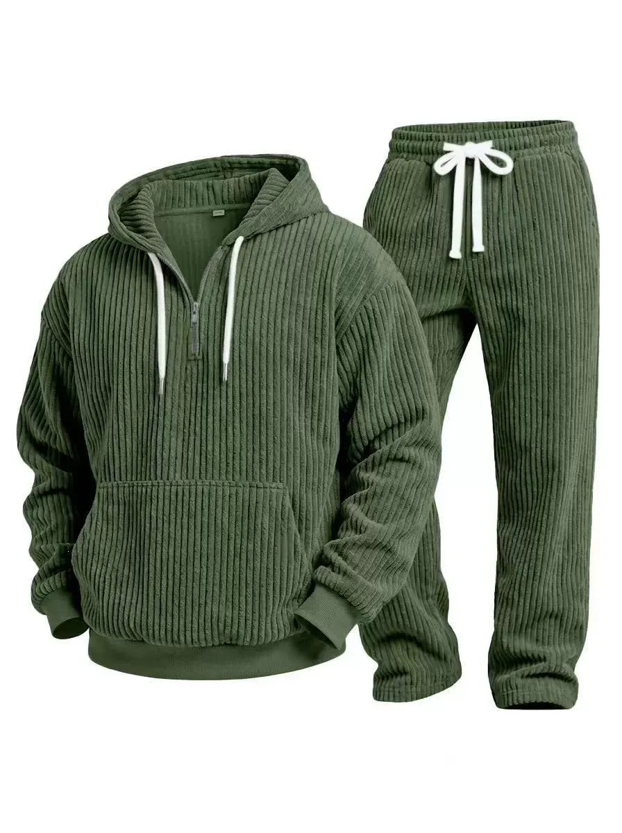 Men's Casual Corduroy 2‐Piece Matching Set