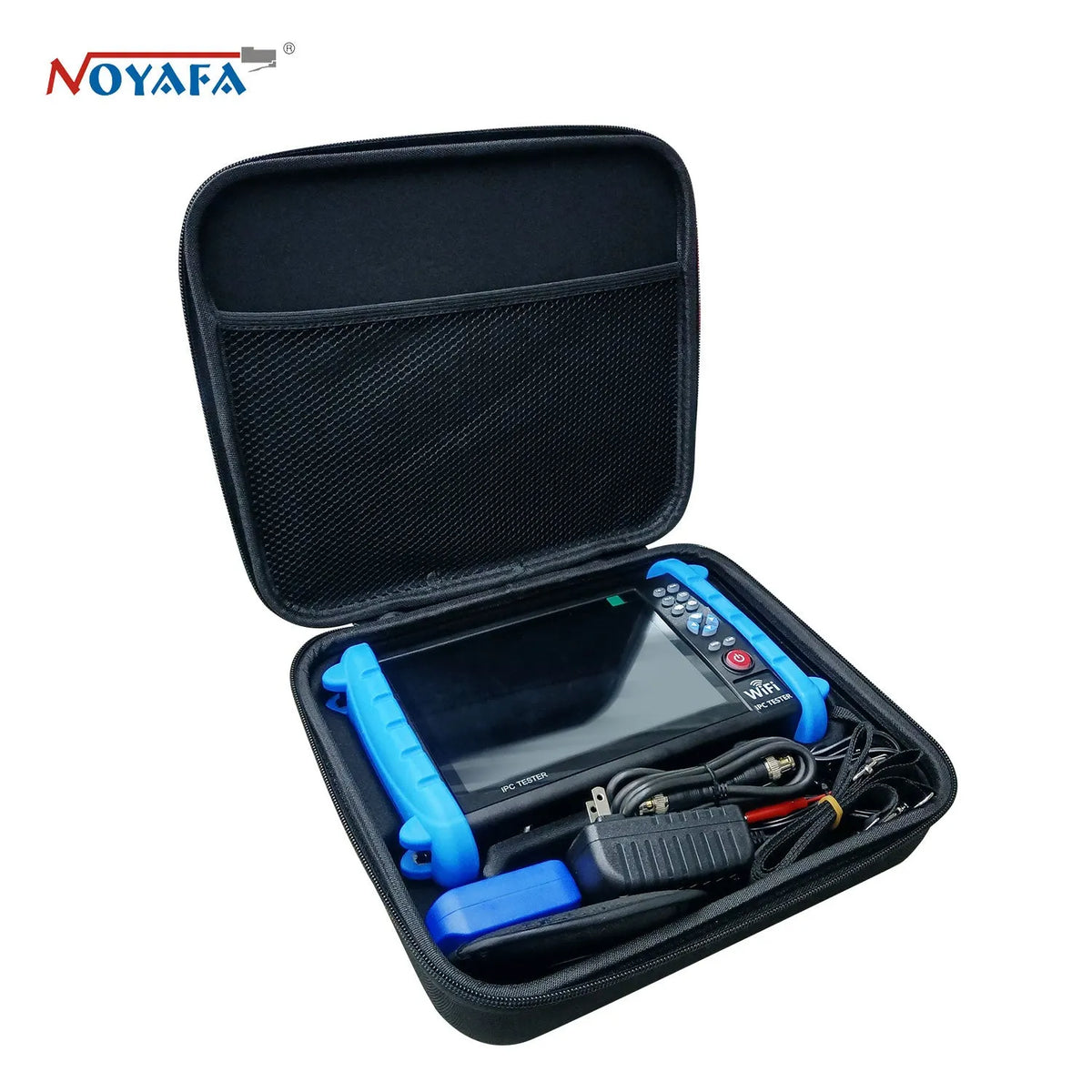 Noyafa NF-IPC722 Professional CCTV Tester & Network Analyzer – 7" Touchscreen, 4K Cameras & 30+ ONVIF & CVBS Protocols Support, PoE, TDR, and OPM Tools