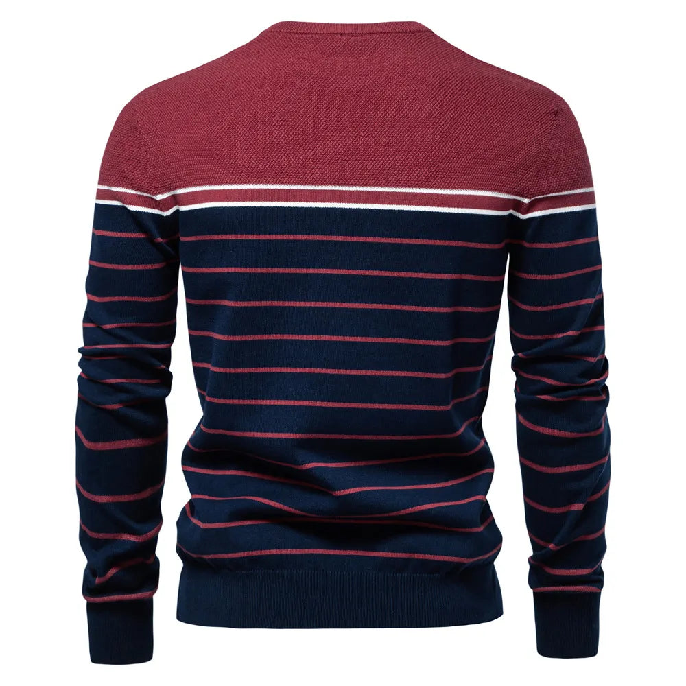 High Quality Striped Knitted Sweater