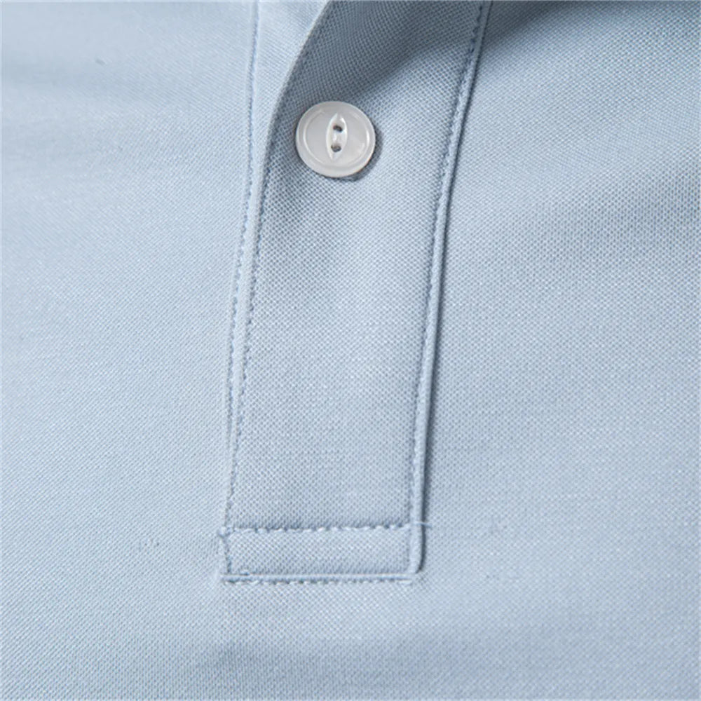 Men's Summer Lightweight Tencel Polo Shirt