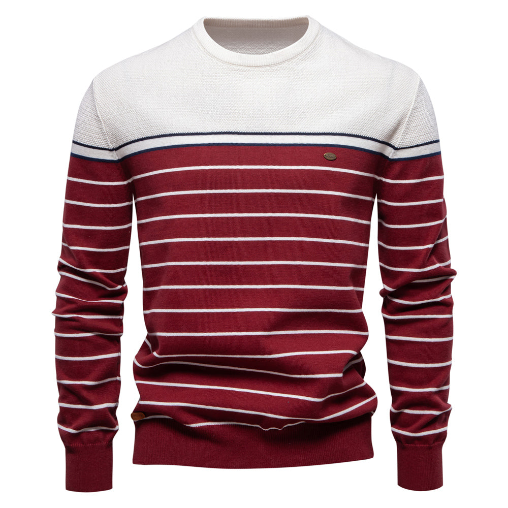High Quality Striped Knitted Sweater
