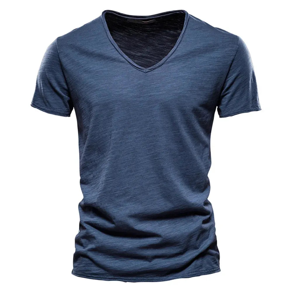 Men's Pure Cotton Casual Short Sleeve T-Shirt