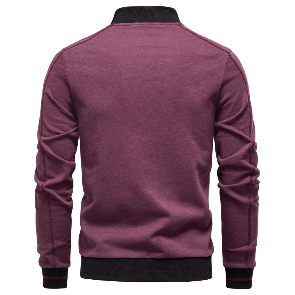 Men's Casual Cotton Baseball Jacket