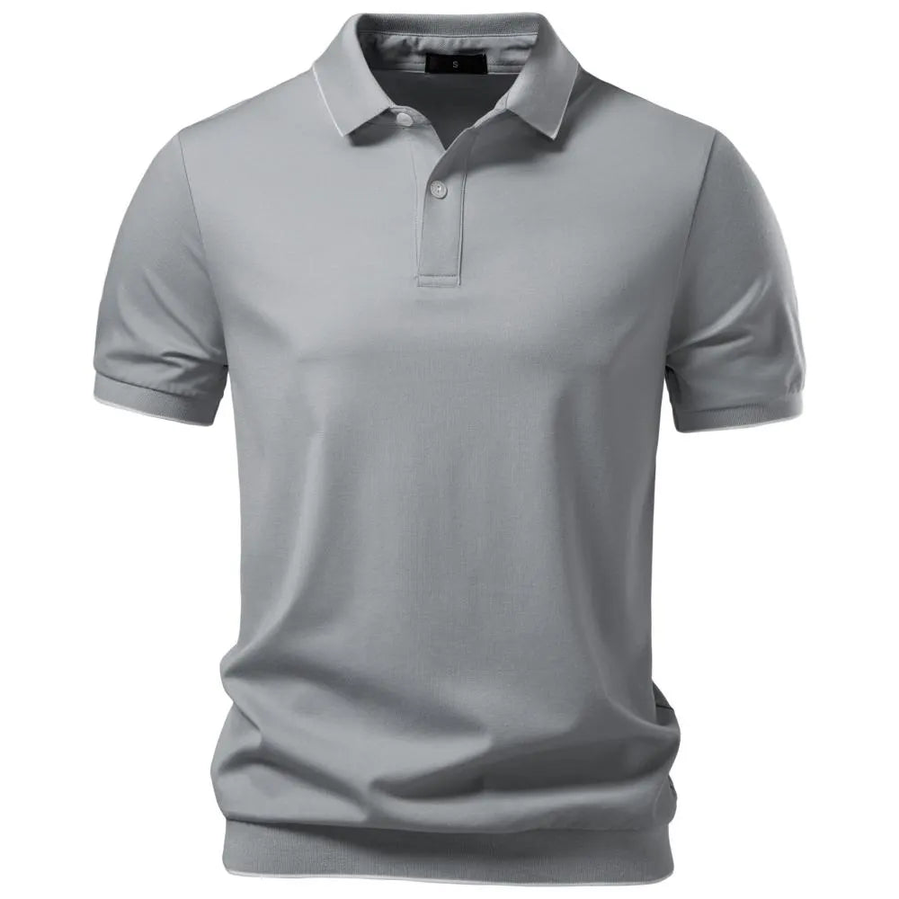 Men's Summer Lightweight Tencel Polo Shirt