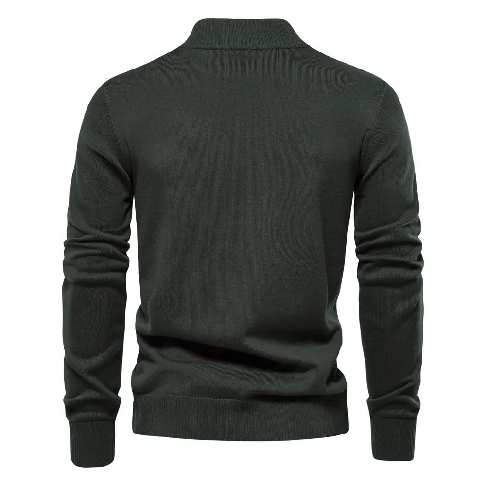 High Quality Business Casual Solid Color Cardigan
