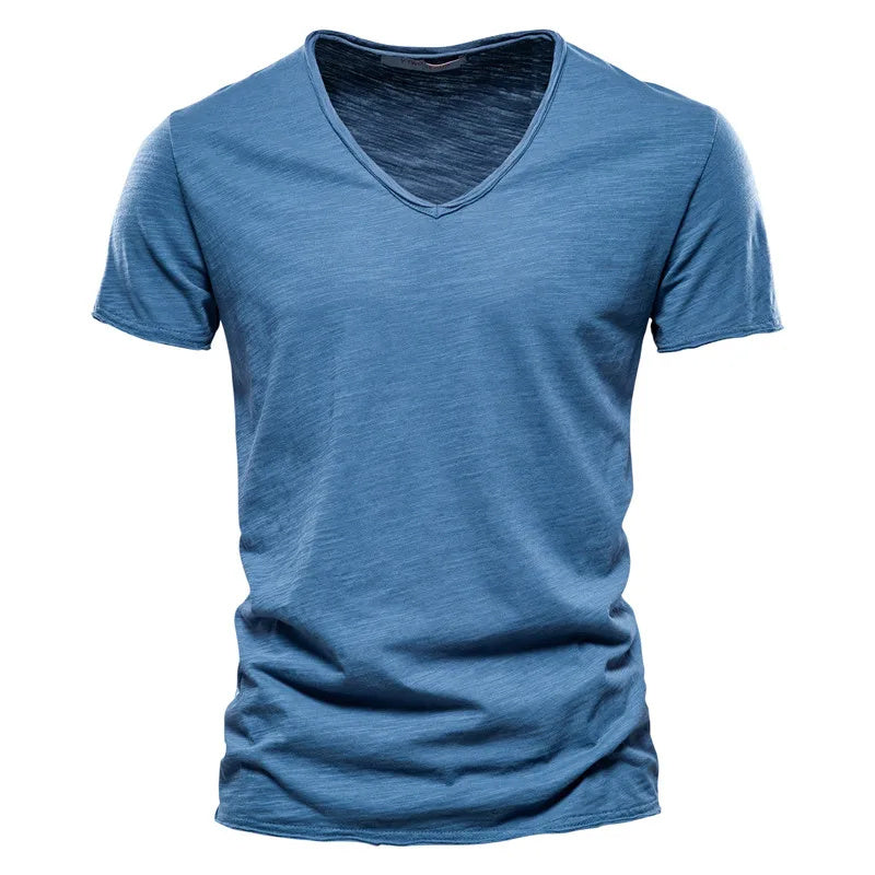 Men's Pure Cotton Casual Short Sleeve T-Shirt