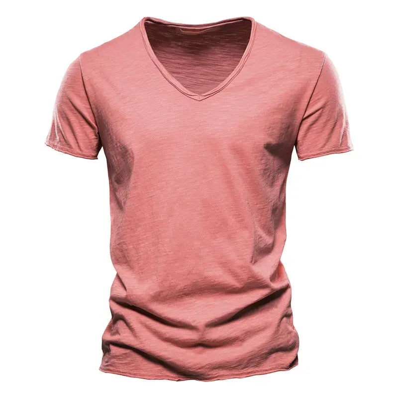Men's Pure Cotton Casual Short Sleeve T-Shirt