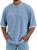 Men's Casual Waffle Knit T-Shirt