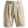 Timeless Linen-Blend Tailored Shorts