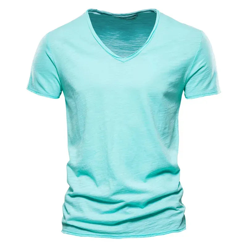 Men's Pure Cotton Casual Short Sleeve T-Shirt