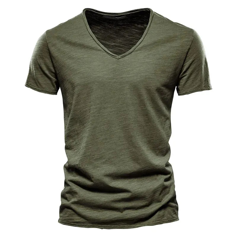 Men's Pure Cotton Casual Short Sleeve T-Shirt