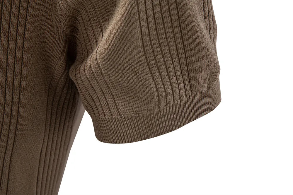 Men's Soft and Breathable Henley Collar T-shirt
